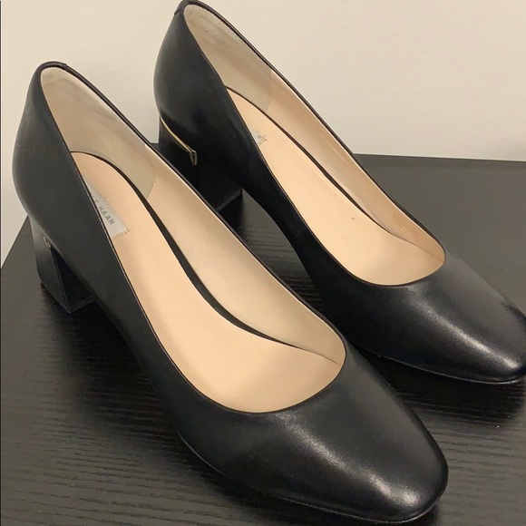Cole Haan Shoes - Cole Haan Black and Gold Heels